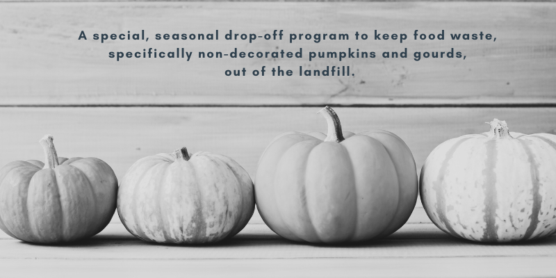 PUMPKIN COMPOSTING COLLECTION: OCTOBER 31-NOVEMBER 8